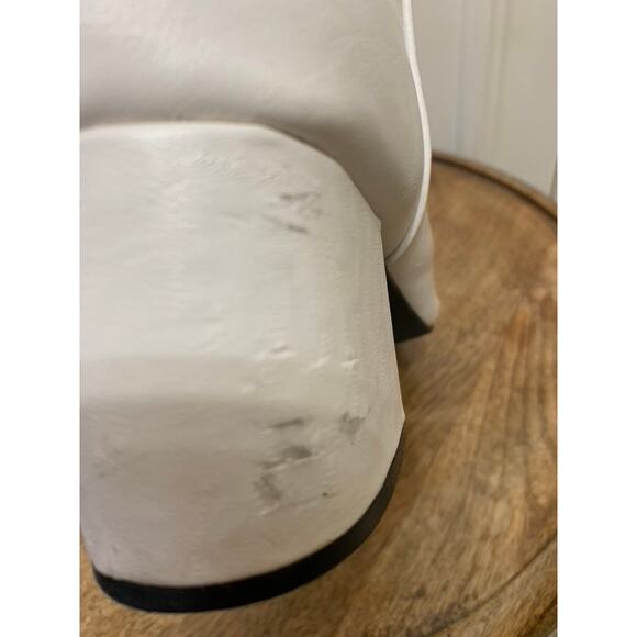 SHEIN Women's White Ankle Booties Size 10 Block Heel Casual - Picture 5 of 10